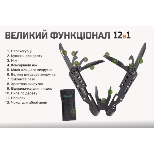 Alloid Pro. Мультитул 12 в 1 MT-15512 фото товара