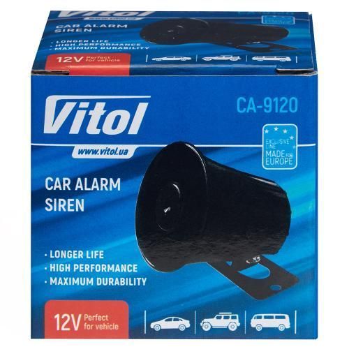Сирена CA-9120/VITOL/12V/1тон-20W CA-9120 фото товара