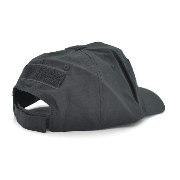Тактична кепка з липучками для шевронів, Black YT25512 фото