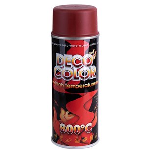 Deco Color Фарба аероз. 400ml /термостiйка 800*С червоний (725328) 725328 фото