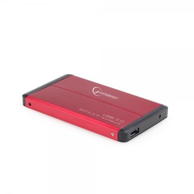 Зовнішня кишеня Gembird для підключення SATA HDD 2.5", USB 3.0, Red (EE2-U3S-2-R) EE2-U3S-2-R фото