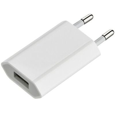 Мережевий зарядний пристрій iPhone 3G/3GS/4G/4GS/5 (1USBx1A) 1000mAh White (S07022) S07022 фото