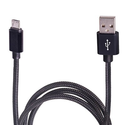 Кабель USB - Micro USB (Black) ((400) Bk) (400) Bk фото