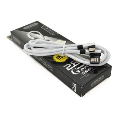 Кабель iKAKU KSC-028 JINDIAN charging data cable forType-C, Silver, довжина 1м, 2.4A, BOX KSC-028-S-TC фото