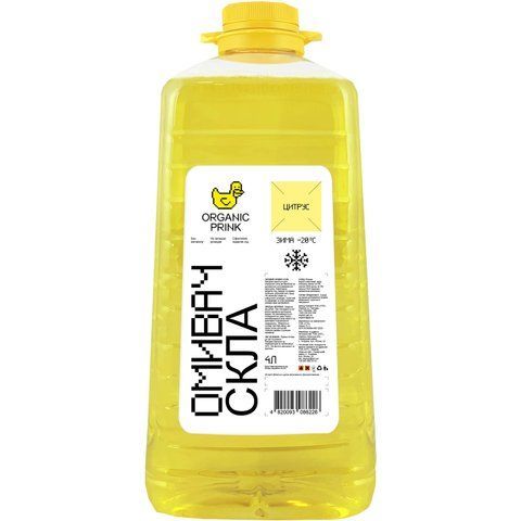 Омивач скла зимовий ORGANIC PRINK -20 &deg;С "Цитрус" 4 л (012024) 012024 фото товару