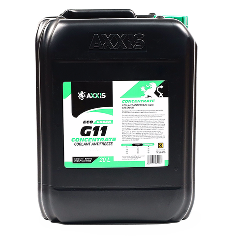 Антифриз Axxis ECO-80 C G11 концентрат 20л 21,4кг Green (P999-G11Gr ECO 20) AX-P999-G11Gr ECO 20 фото товара