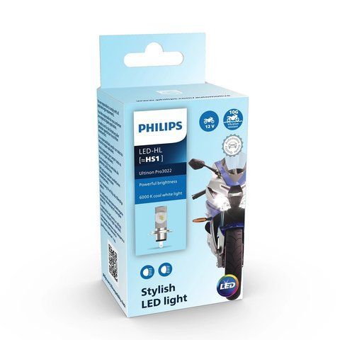 Автолампа світлодіодна HS1 LED 12V 6W 6000K PX43T / ULTINON PRO3022 / ХОЛОДНЕ-БІЛЕ СВІТЛО / 1 ШТ. 11636U3022X1 фото товара
