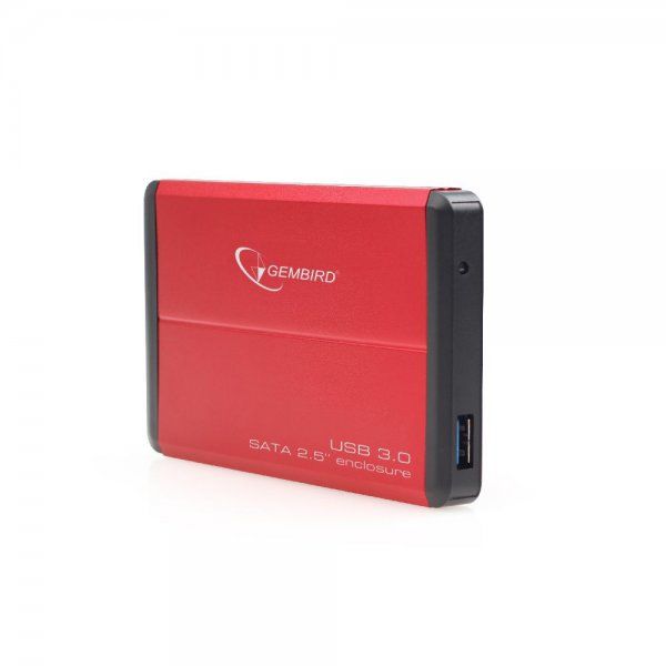 Зовнішня кишеня Gembird для підключення SATA HDD 2.5", USB 3.0, Red (EE2-U3S-2-R) EE2-U3S-2-R фото
