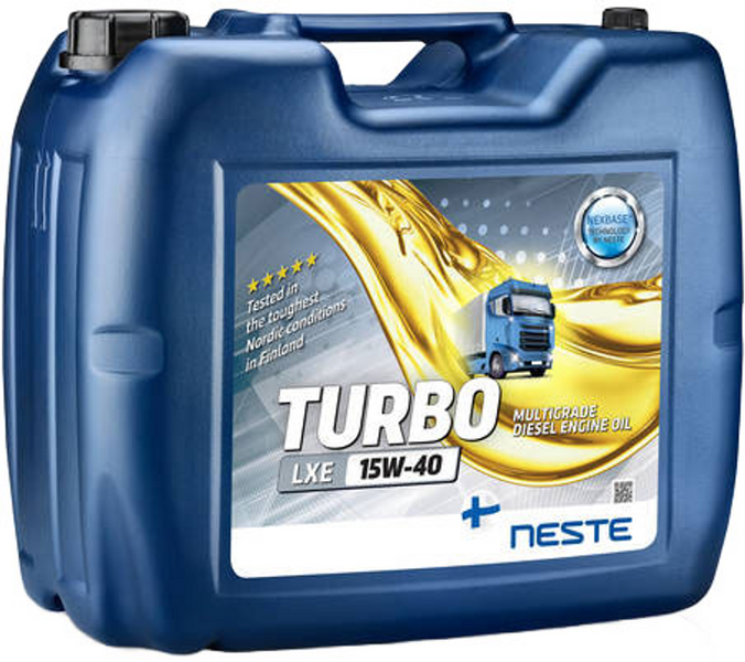 Масло моторное минеральное NESTE TurboLXE 15W40_ 20л (API CI-4/SL,ACEA E7, MB228.3, Volvo VDS-3, MAN M3275) СТ-00017792 фото