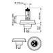 Автолампа Philips R2 HALOGEN (H4) 12V 45/40W P45T / VISIO STANDARD 12475C1 фото 2