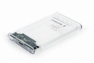 Зовнішня кишеня Gembird для підключення SATA HDD 2.5", USB 3.0, пластик, Transparent (EE2-U3S9-6) EE2-U3S9-6 фото