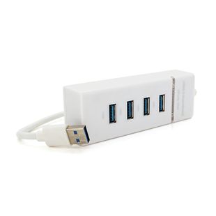 Хаб USB 3.0 UH-303, 4 порти, підтримка до 1TB, White, Blister NX-UH-303W фото