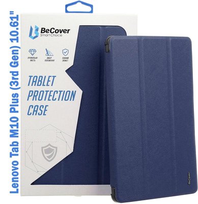 Чохол-книжка BeCover Soft Edge для Lenovo Tab M10 Plus TB-125F (3rd Gen)/K10 Pro TB-226 10.61" Deep Blue (708367) 708367 фото