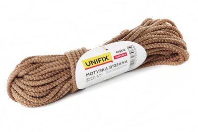 Мотузка в'язана 6мм, 20м ковровка UNIFIX 699618 фото