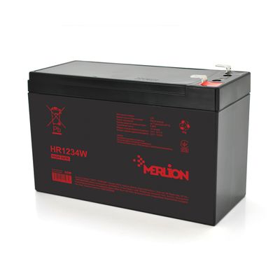 Аккумуляторна батарея MERLION HR1234W, 12V 9,5Ah ( 151 х 65 х 94 (100) ) Black HR1234W фото