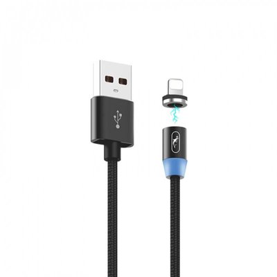 Кабель SkyDolphin S59L Magnetic USB - Lightning (M/M), 1 м, Black (USB-000440) USB-000440 фото