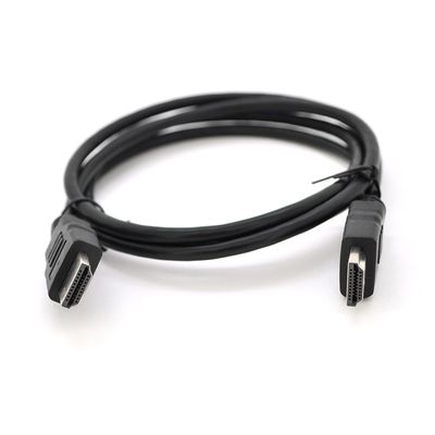 Кабель Merlion HDMI-HDMI HIGH SPEED 1.2m, v1.4, OD-7.5mm, круглий Black, коннектор Black, (Пакет) Q250 YT-HDMI(M)/(M)HS-1.2m фото