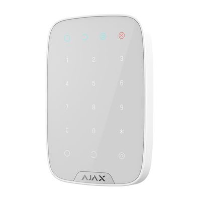 Бездротова сенсорна клавіатура Ajax KeyPad white KeyPad white фото