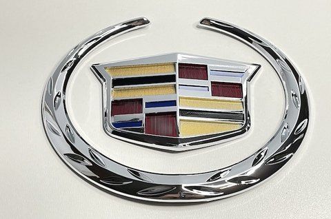 Емблема решітки радіатора Cadillac 150x140 mm (з колоском) cad001 фото товару