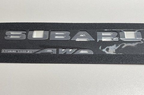 Емблема напис SUBARU AWD на Subaru 215x23 mm (хром) sub006 фото товару