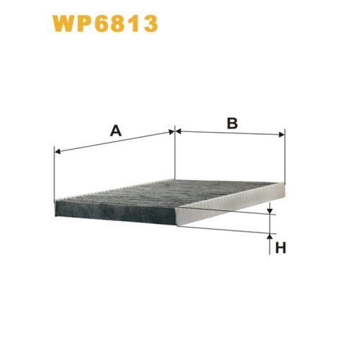 Фільтр салона Audi A3, TT; Seat Arosa, Cordoba, Ibiza II/III, Inca, Leon I, Toledo II; Wix Filters (WP6813) WP6813 фото товара