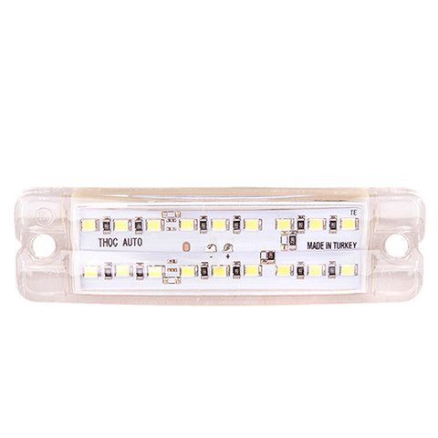 Повторювач габариту (палець подвiйний) 18 LED 12/24V бIлий (TH-182-white) TH-182-white фото товару