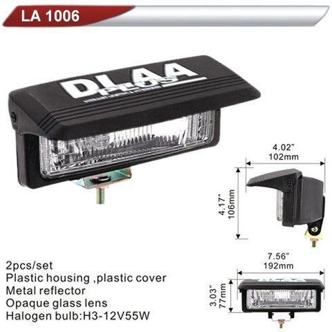 Фара додаткова DLAA 1006-RY/H3-12V-55W/192*77мм/кришка (LA 1006-RY) LA 1006-RY фото товару