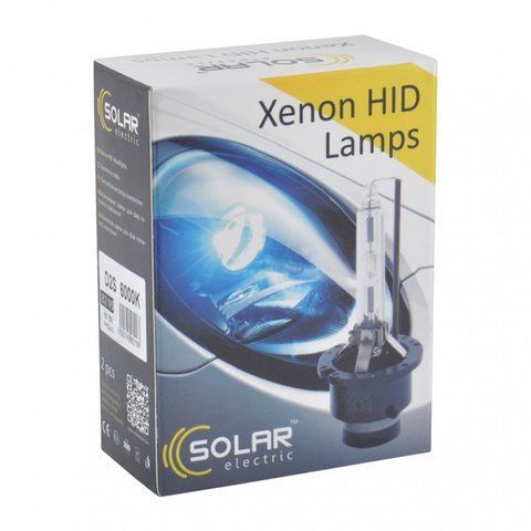 Автолампи ксенон SOLAR D2S 6000K 85V 35W PK32d-2 (2шт.) 8216 фото товара