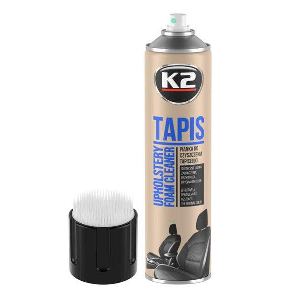 Очищувач для оббивки салону авто K2 Tapis Aero з щіткою 600 мл (K206B) K20580 фото