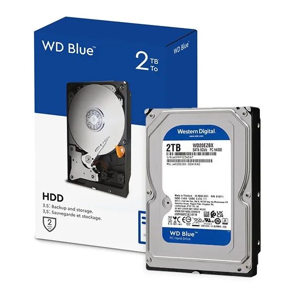 Накопичувач HDD SATA 2.0TB WD Blue 7200rpm 256MB (WD20EZBX) WD20EZBX фото