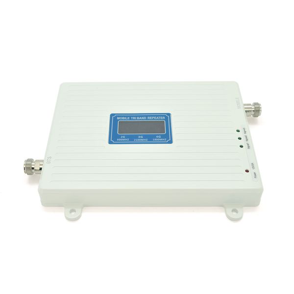 Комплект підсилювач GSM304-3G-4G 900/1800/2100МГц. Підсилювач тридіапазонний, антена прийому 10м кабелю, антена ретрансляції 3 метри. White GSM304 фото