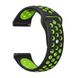 Ремінець BeCover Nike Style для Xiaomi Amazfit Bip/Bip Lite/Bip S Lite/GTR 42mm/GTS/TicWatch S2/TicWatch E Black-Green (705703) 705703 фото 1