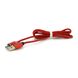 Магнітний кабель PiPo USB 2.0 / Micro, 1m, 2А, тканинна оплетка, броньований, знімач, Red, BOX 18164 фото 5