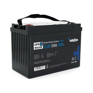 Літій-залізо-фосфатний акумулятор Merlion LiFePO4 25.6V 50AH,(330x173x216), до 3000 циклів LFP25.6-50 фото