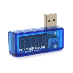 USB тестер Charger Doctor напруги (3-7.5V) та струму (0-2.5A) Blue YT-UTCD-Bl фото