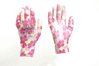 Рукавички з поліуретановим покриттям р8 (кольорові садові манжет) СИЛА 481224 фото