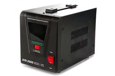 Стабилизатор напряжения релейный AVR-2000, 1600Вт APRO 852020 фото