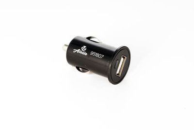 Автомобільний зарядний пристрій 2 USB (12V - 5V 2,1A) чорний МІНІ 12 Atelie 951807 фото