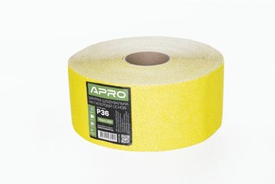 Папір шліфувальний APRO P100 115мм*50м рулон (паперова основа) 828160 фото