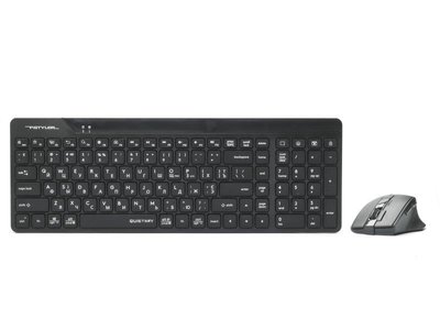 Комплект (клавіатура, мишка) бездротовий A4Tech Fstyler FG2400 Air Black FG2400 Air (Black) фото