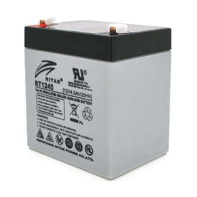 Акумуляторна батарея AGM RITAR RT1245, Gray Case, 12V 4.5Ah ( 90 х 70 х 101 (107) ) Q10 RT1245 фото