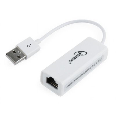 Мережевий адаптер Gembird (NIC-U2-02) USB - Fast Ethernet, білий NIC-U2-02 фото