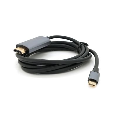 Кабель HDMI (тато) - Type-C (тато), 4K, 60HZ, Chip:2172U, 1.8m, Black YT-HDMI (M)-Type-C (M)-B фото