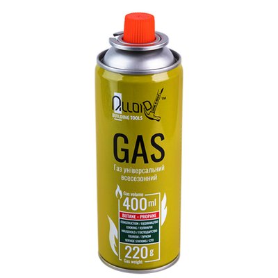 Газовый баллон (картридж) Alloid (VK-220) 220г (AGB-220) AGB-220 фото