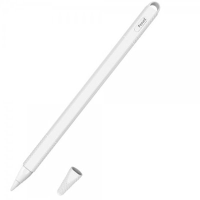 Чохол Goojodoq Hybrid Ear TPU для стилуса Apple Pencil 2 White (4001055094286W) 4001055094286W фото