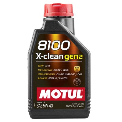 Олива моторна MOTUL 8100 X-clean gen2 5W-40 1 л (109774) 109774 фото