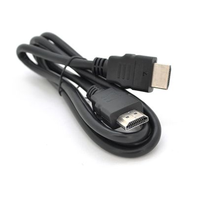 Кабель Merlion HDMI-HDMI HIGH SPEED Premium 1m, v1.4, OD-7.5mm, круглий Black, коннектор Black, (Пакет), Q350 22426 фото