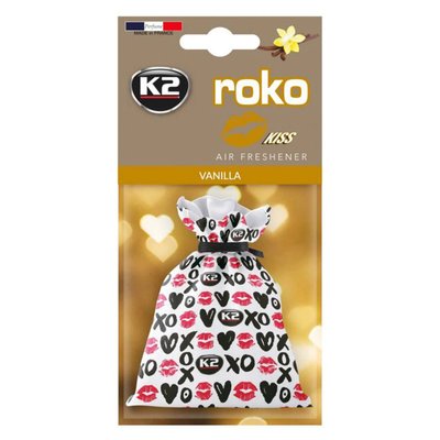 Ароматизатор для салону авто K2 Roko Kiss "Ваніль" 25 г (V827K) K20333 фото