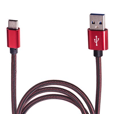 Кабель USB - Type С (Red) ((200) Rd) (200) Rd фото