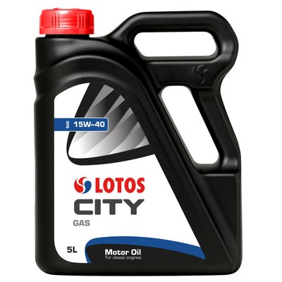 Олива моторна LOTOS City Gas 15W-40 5 л (WF-K502P20-0N0) 300026 фото
